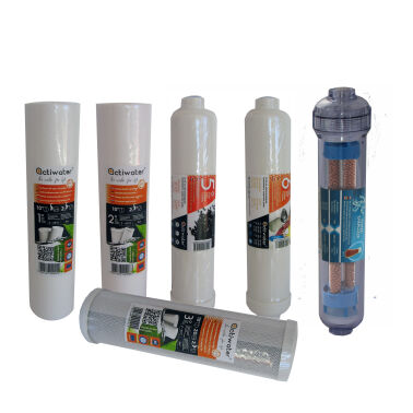 RO7, 8, 9 ACTIWATER - Zestaw wkładów RO do systemu odwróconej osmozy z mineralizatorem i bioceramicznym