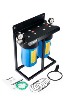 SYSTEM NARUROWY BIG BLUE 2x10 BBTECH ZESTAW Z MANOMETRAMI - 2