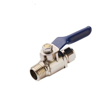 Zawór kulowy mosiężny 1/4” GZ x 1/4” wężyk RO