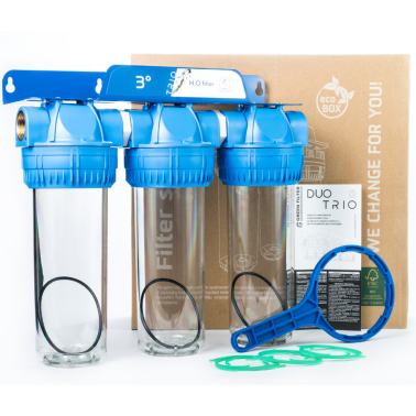 Filtr do wody 3-stopniowy 1" – wydajny system narurowy