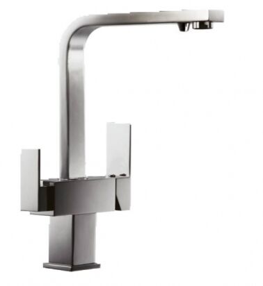 Bateria kuchenna 3-drożna TAUPO KOLOR STALI