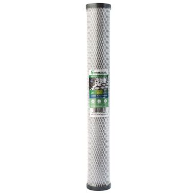 Blok węglowy Slim 20" kokosowy impregnowany srebrem do filtrów wody