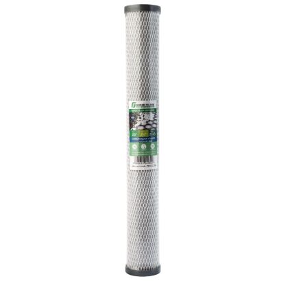 Blok węglowy Slim 20" kokosowy impregnowany srebrem do filtrów wody