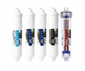 RO7 SLIM Zestaw wkładów RO do systemu odwróconej osmozy z mineralizatorem i wkładem bioceramicznym