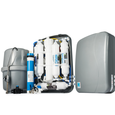 System odwróconej osmozy RO6 SLIM Grey – 6-stopniowy filtr wody pod zlew z mineralizatorem 75 GPD