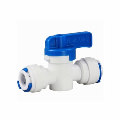 Zawór kulowy PCV 2 x 1/4" wężyk