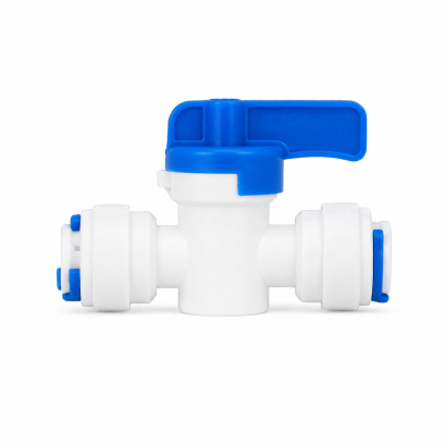 Zawór kulowy PCV 2 x 1/4" wężyk