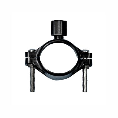 Obejma odpływu czarna 1/4" JACO