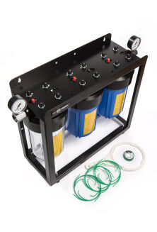 SYSTEM NARUROWY BIG BLUE 3x10 zestaw z manometrami - 5