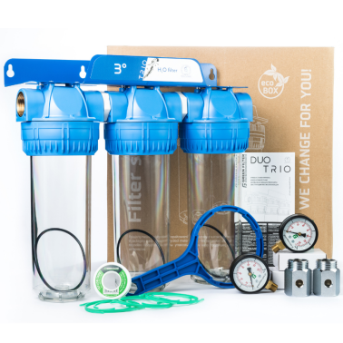 SYSTEM TRÓJSTOPNIOWY NARUROWY 3/4" Z MANOMETRAMI