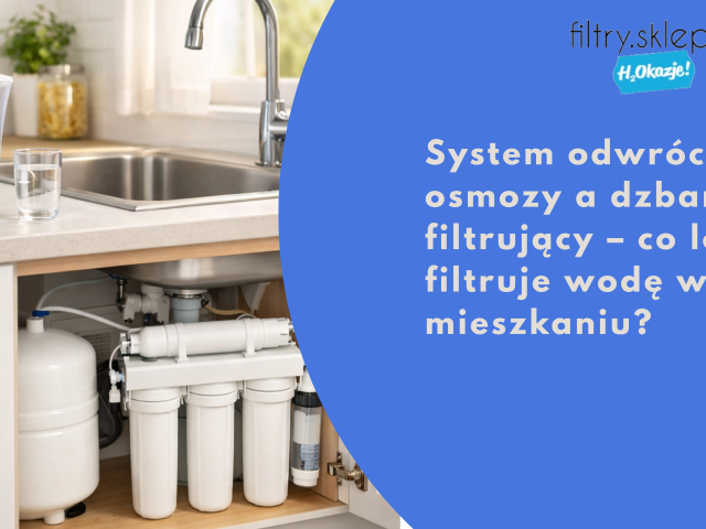 System odwróconej osmozy a dzbanek filtrujący – co lepiej filtruje wodę w mieszkaniu?
