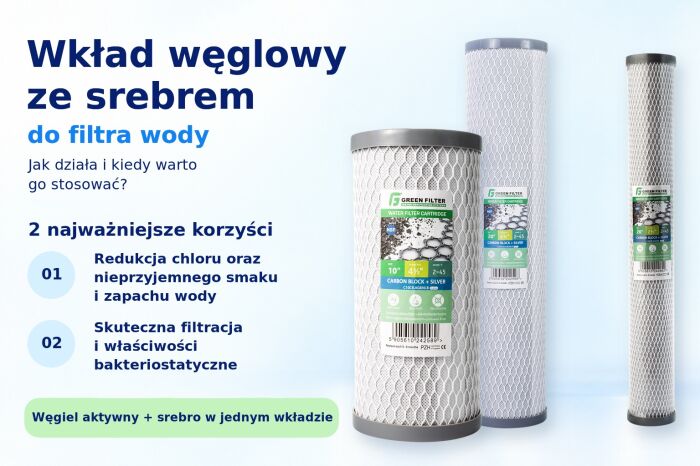 Wkład węglowy ze srebrem do filtra wody. Jak działa i kiedy warto go stosować?