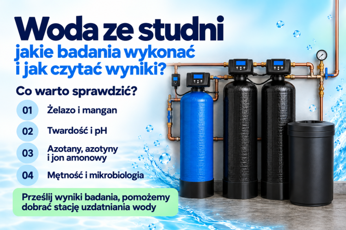 Woda ze studni. Jakie badania wykonać, jak czytać wyniki i jak dobrać stację uzdatniania?